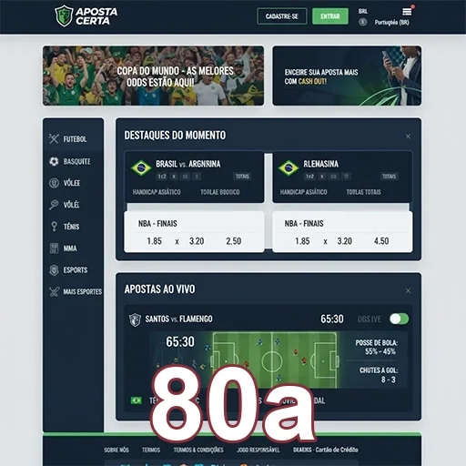 Aposte com Confiança e Segurança - 80a